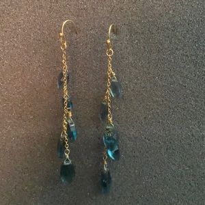 Lia Sophia turquoise drop dangle earrings